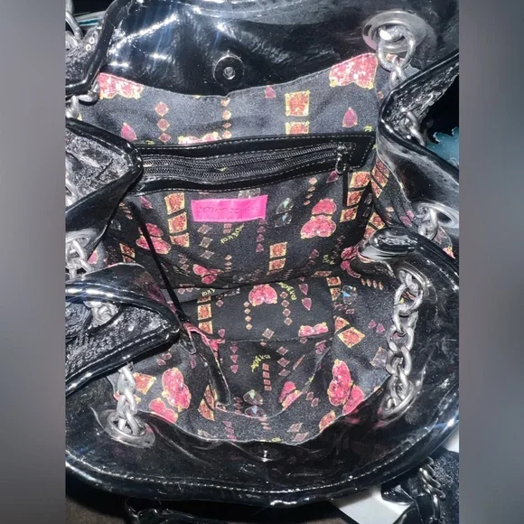 Betsey Johnson cheetah sequins tote. - Picture 4 of 8